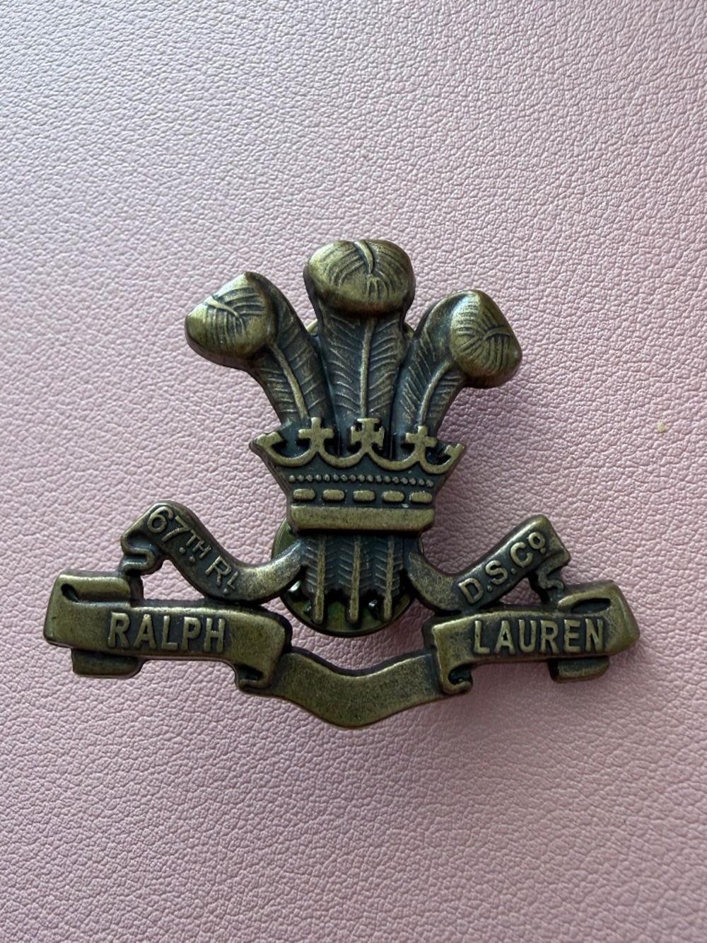 Ralph Lauren Vintage Prince of Wales Crest Brooch